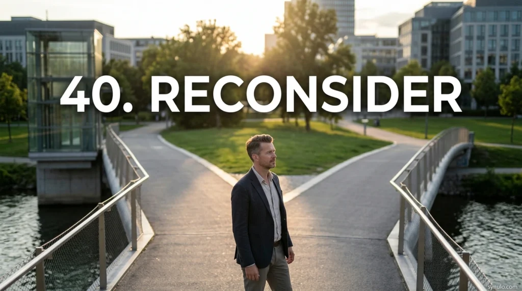 40. Reconsider