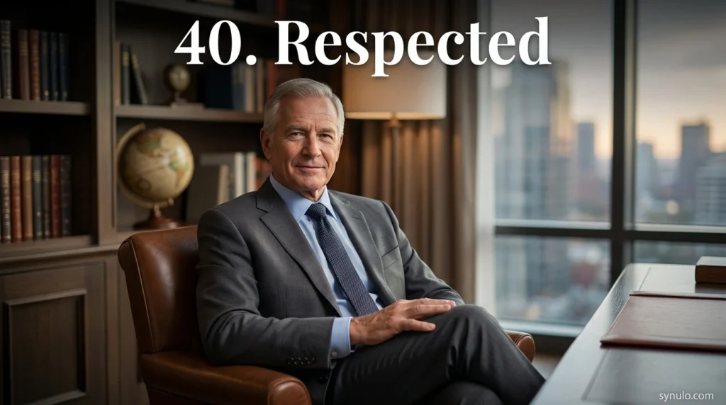 40. Respected