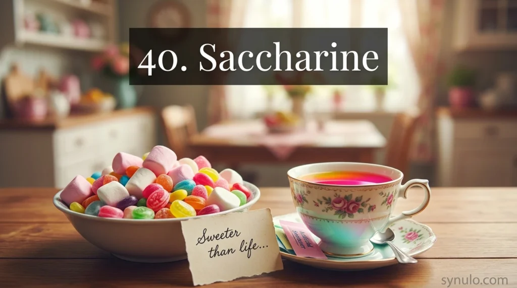 40. Saccharine