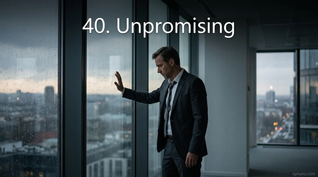40. Unpromising