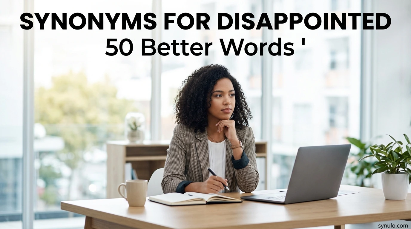 synonyms for disappointed
