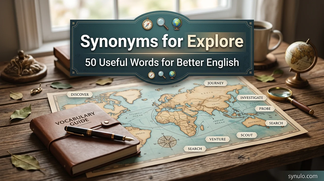 synonyms for explore