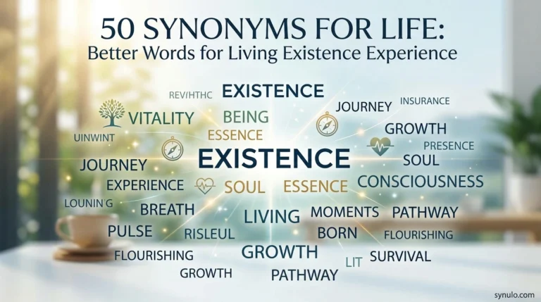 synonyms for life