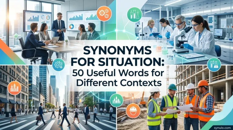 synonyms for situation