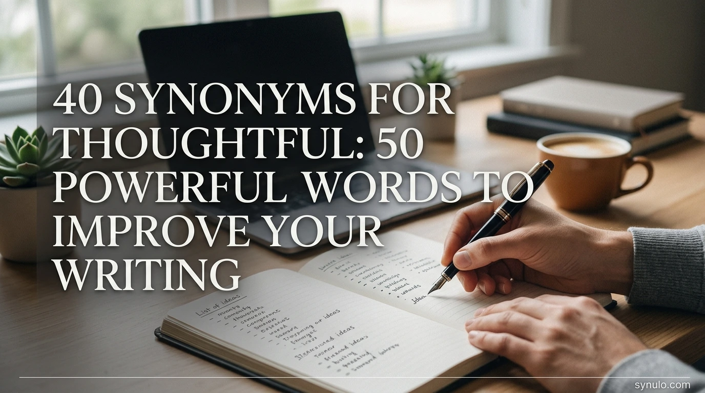 synonyms for thoughtful