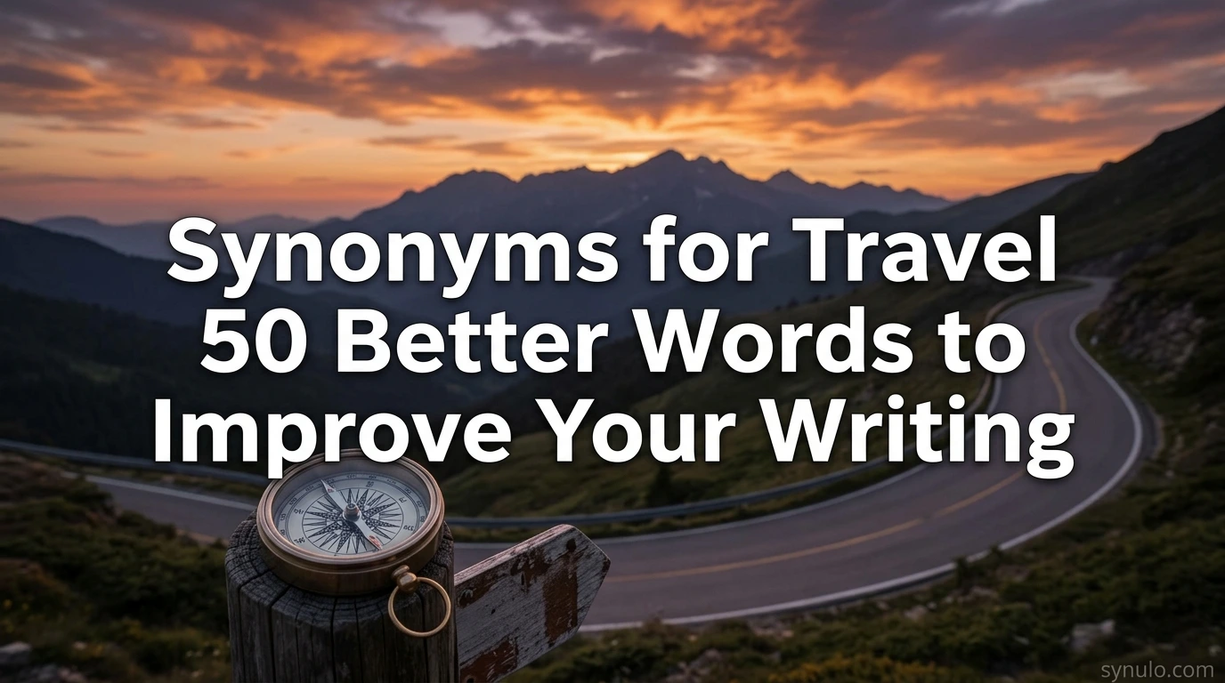 synonyms for travel
